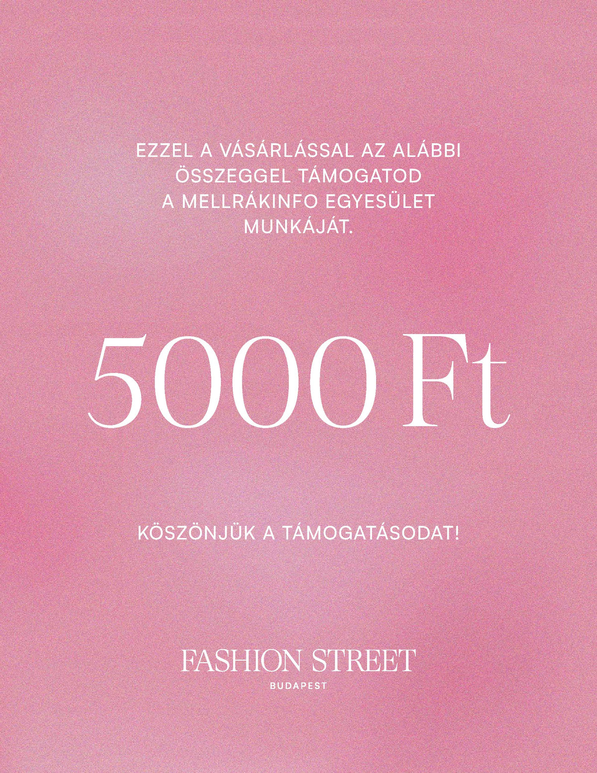TÁMOGATÓI JEGY - 5000 Ft